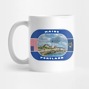 Maine, Portland City, USA Mug